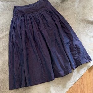 Lorch of Dallas - overdyed Purple Denim Skirt - Size 12 —-Vintage——